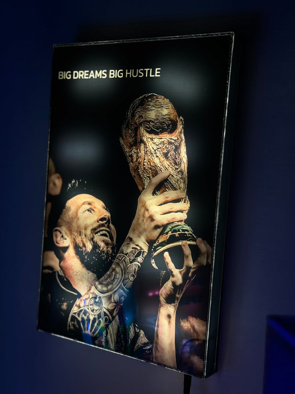 Messi The King ( Premium LED Wall Art )
