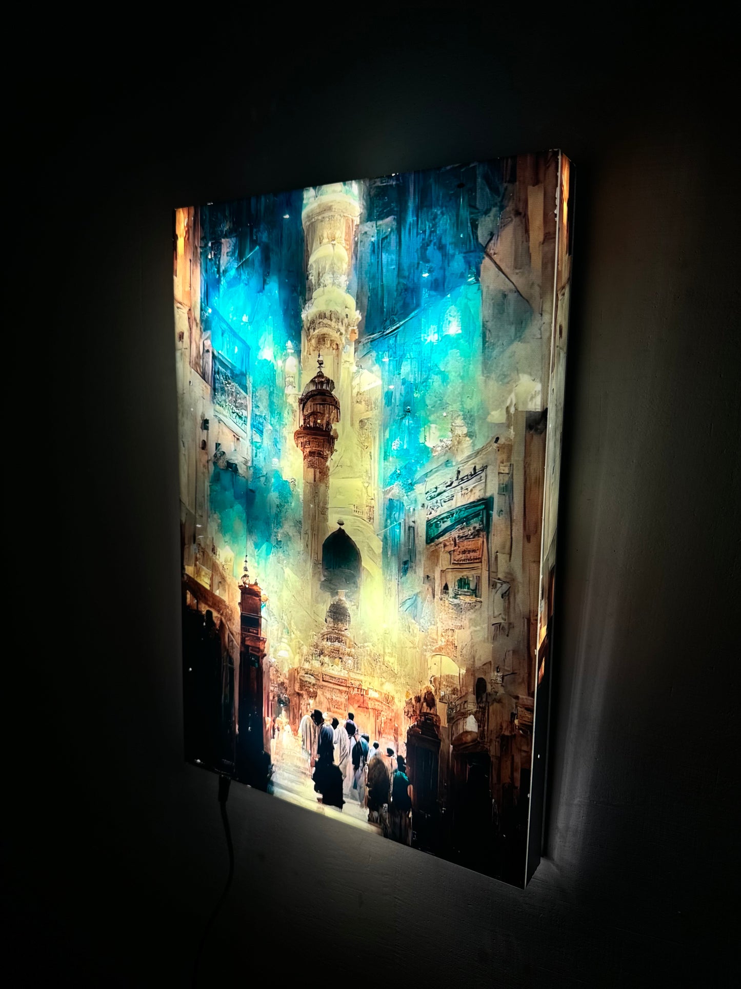 Masjid e Nabvi ART ( Premium LED  Wall Art )