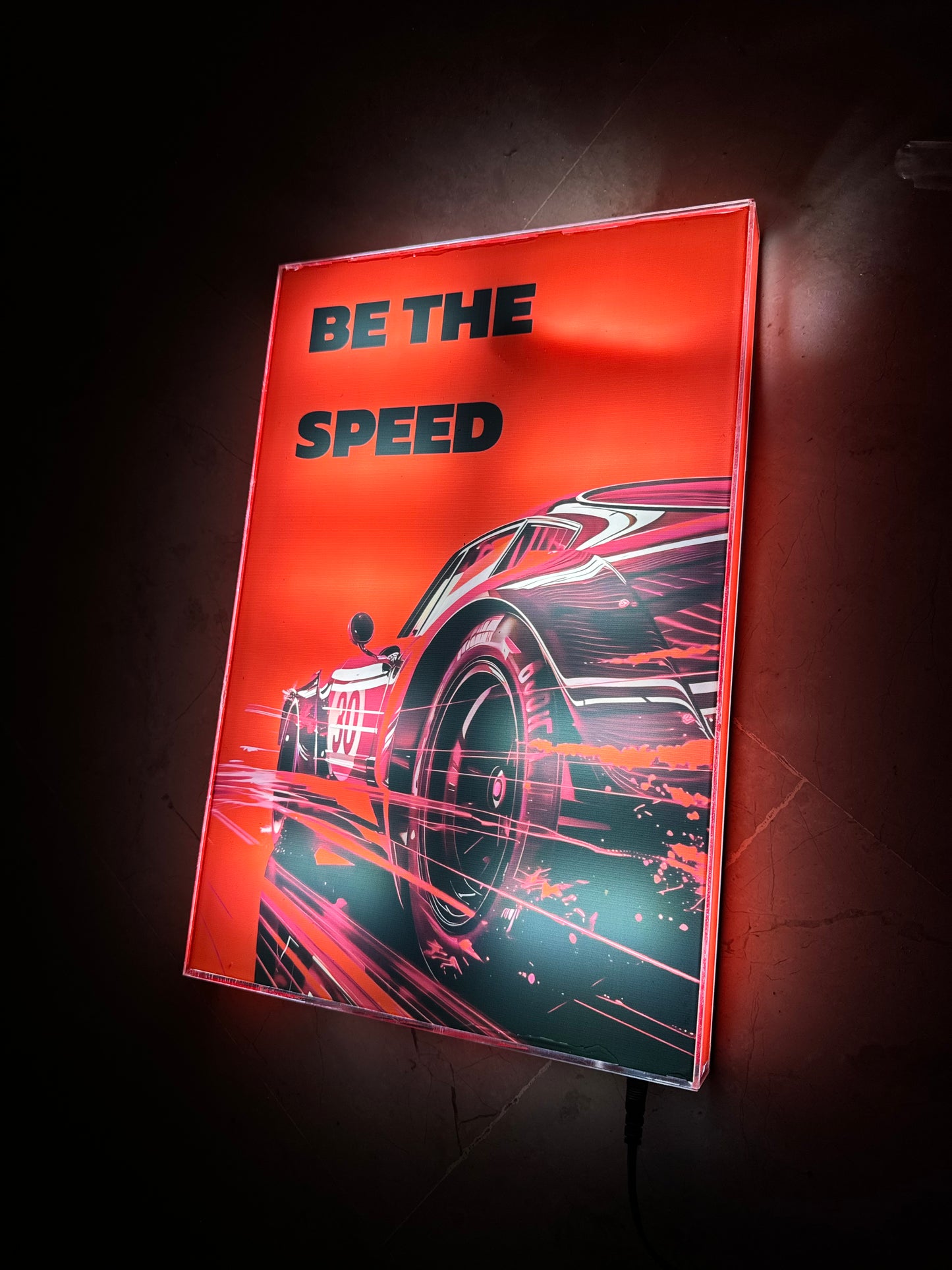 The speed (premium LED wall art )