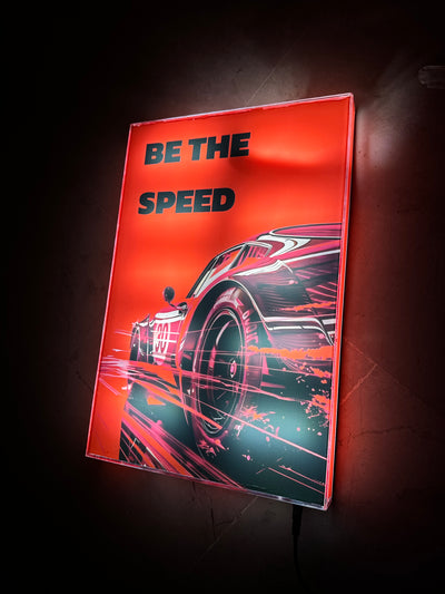 The speed (premium LED wall art )