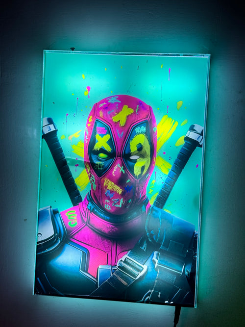 Deadpool funk( Premium LED  Wall Art )