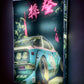street Tokyo car ( premium Led wall art)