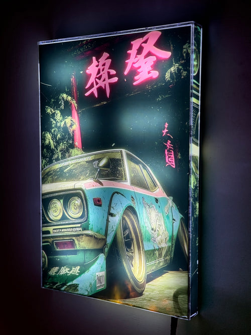 street Tokyo car ( premium Led wall art)