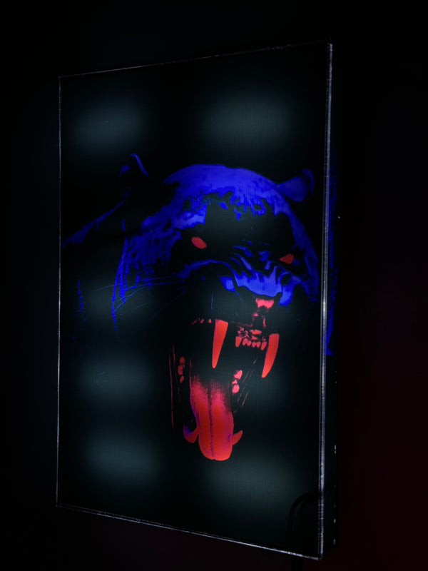 Purple Puma (Premium Led wall art)