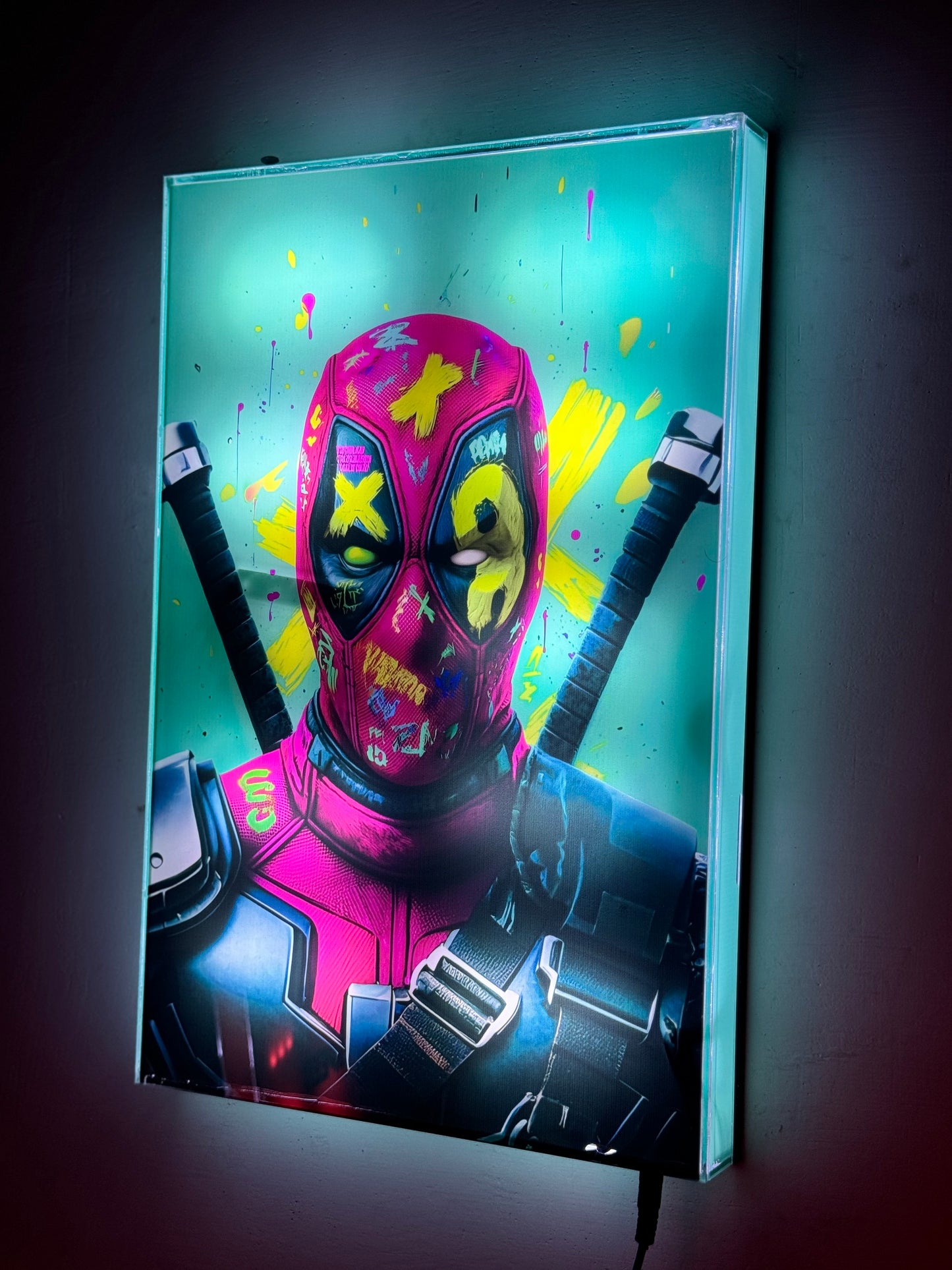 Deadpool funk( Premium LED  Wall Art )