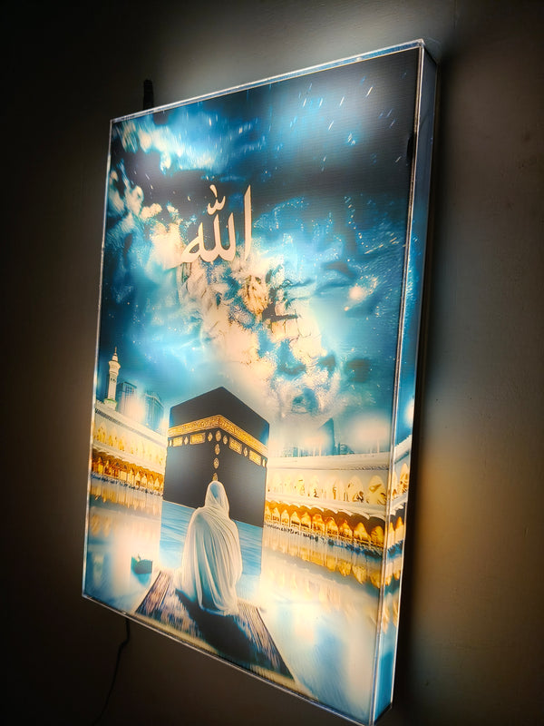 Khana Kaba ART ( Premium LED  Wall Art )